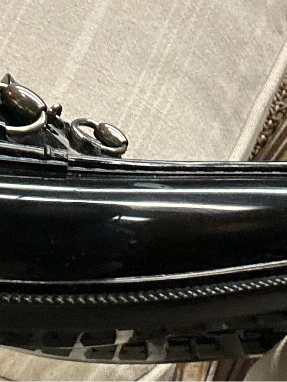 Gucci Black Patent Leather Horsebit Slip-On Loafers - Picture 2 of 6